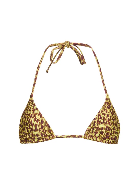 Tropic Of C: Haut de bikini triangle imprimé Praia