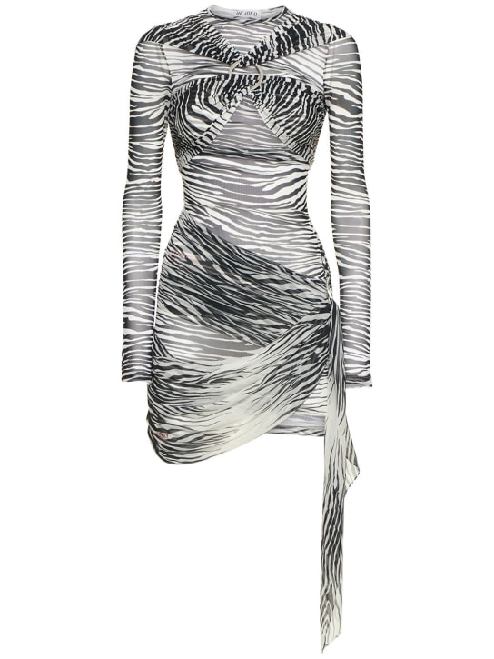 The Attico: Vestito Fran stampato con anelli