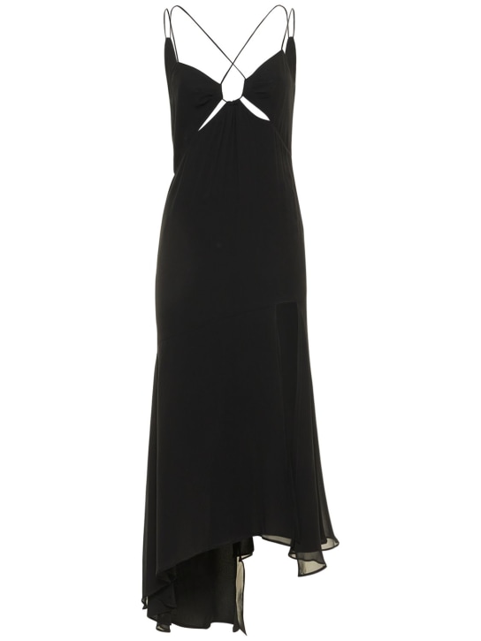 The Andamane - Vestido midi de seda georgette
