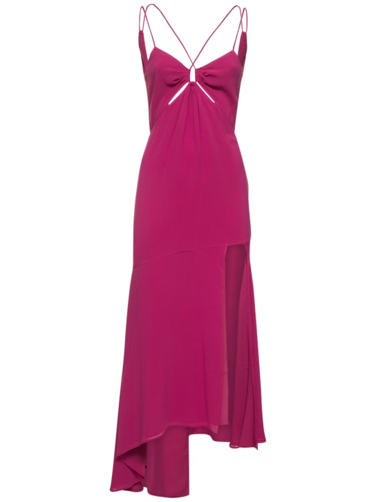 The Andamane - Vestido midi de seda georgette