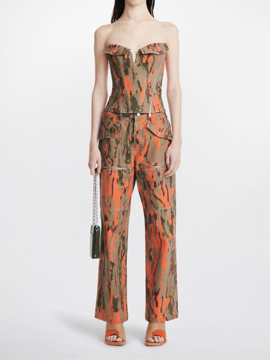 Dion Lee: Camo print twill cargo pants