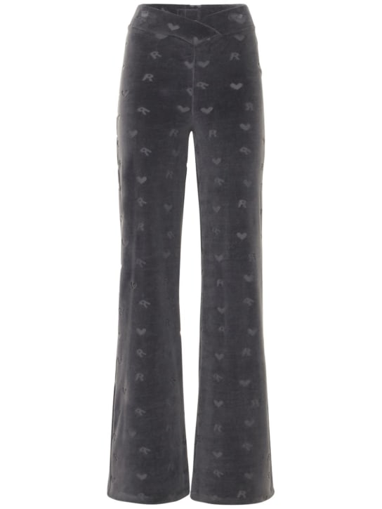 Rotate - Leggings de terciopelo con logo