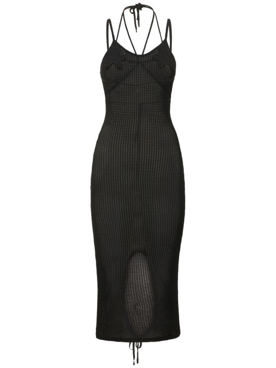 Andreadamo: Robe midi en maille de viscose mélangée