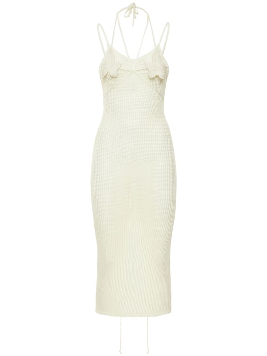 Andreadamo - Robe midi en maille de viscose mélangée