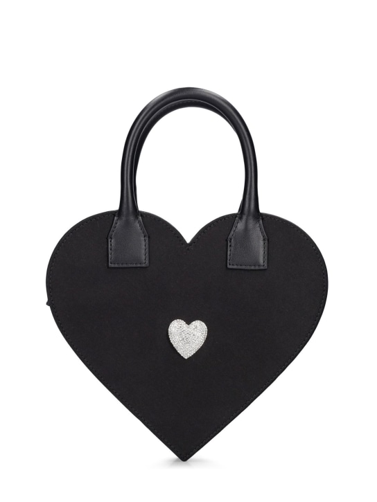 Mach & Mach - Heart satin top handle bag