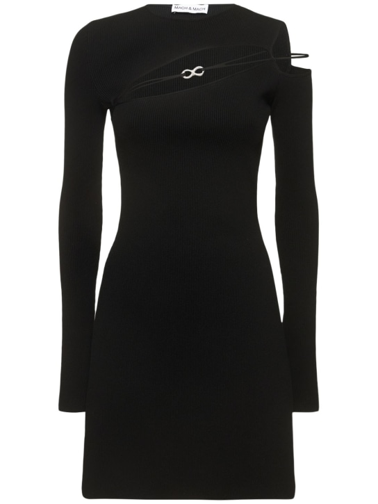 Mach & Mach: Trapeze dress with long sleeves