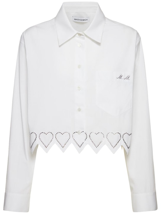 Mach & Mach - Chemise courte avec liseré à cœurs