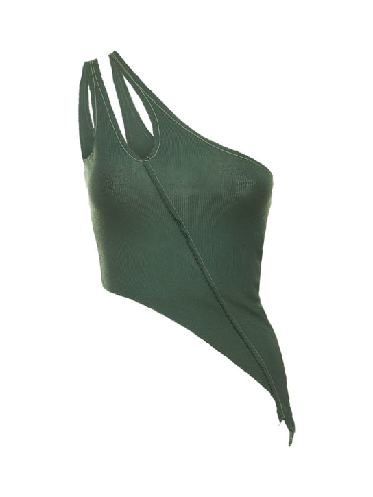 Sami Miro Vintage: Tank top asimmetrico monospalla in jersey