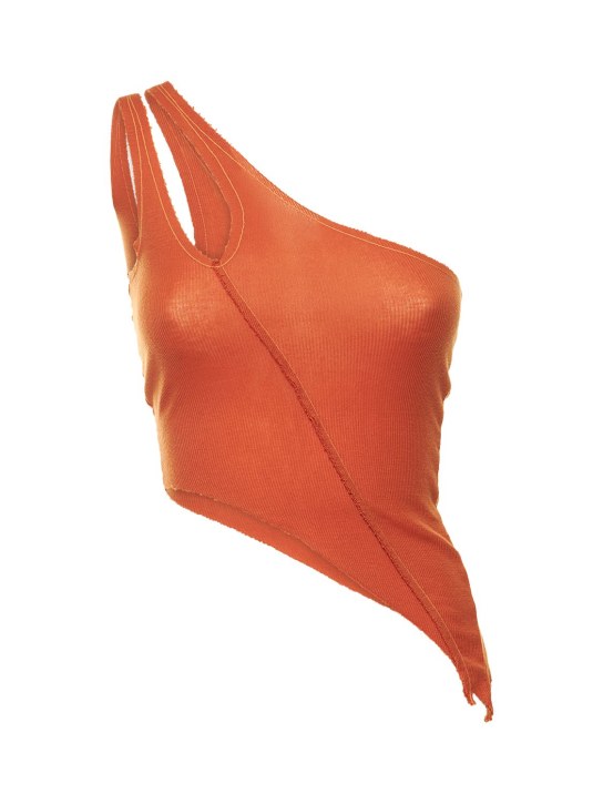 Sami Miro Vintage - Asymmetric one shoulder jersey tank top