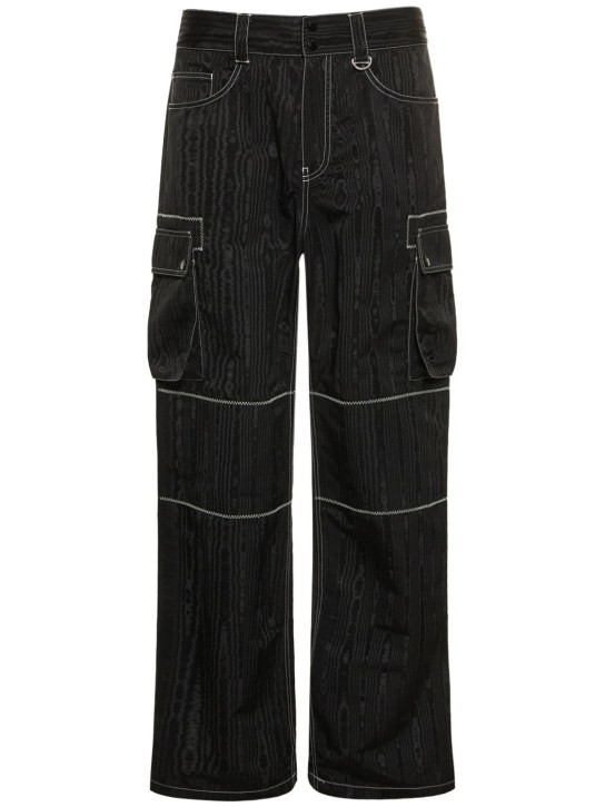 Marine Serre - Pantalon cargo en moiré de polyester recyclé
