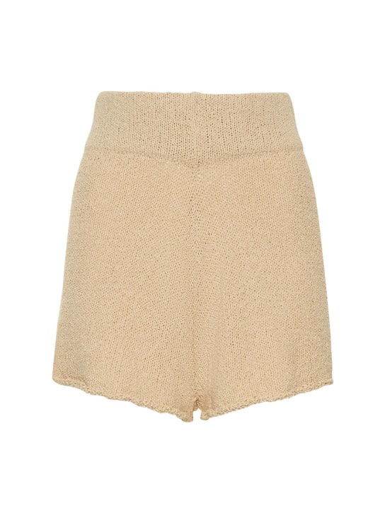 Zulu & Zephyr - Cotton blend textured knitted shorts