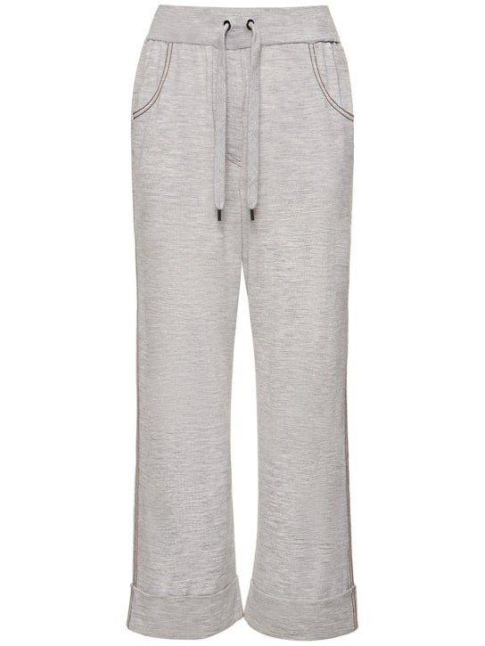 Brunello Cucinelli - Wool & cashmere wide leg pants