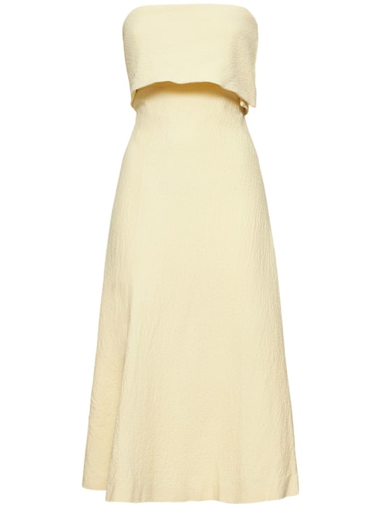 Bite Studios - Robe midi sans bretelles en viscose Artist