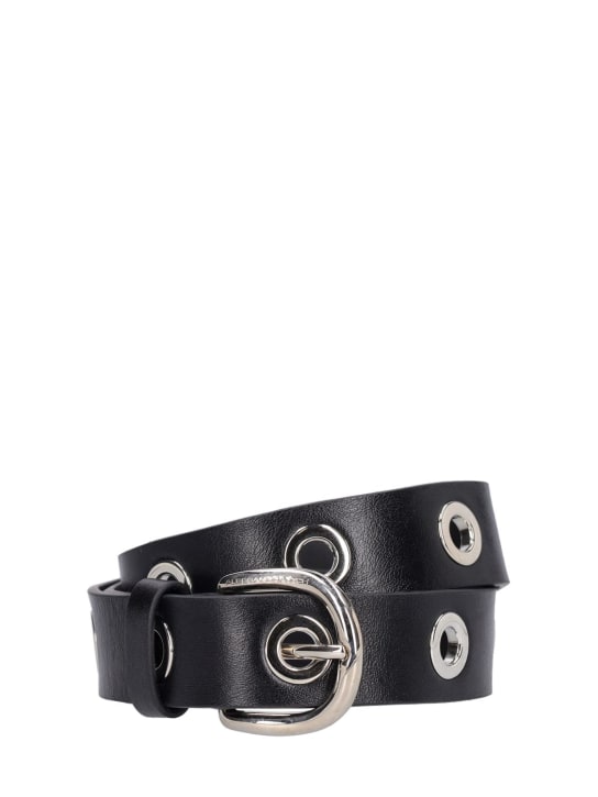 Alessandra Rich: 3cm Leather belt w/ elements