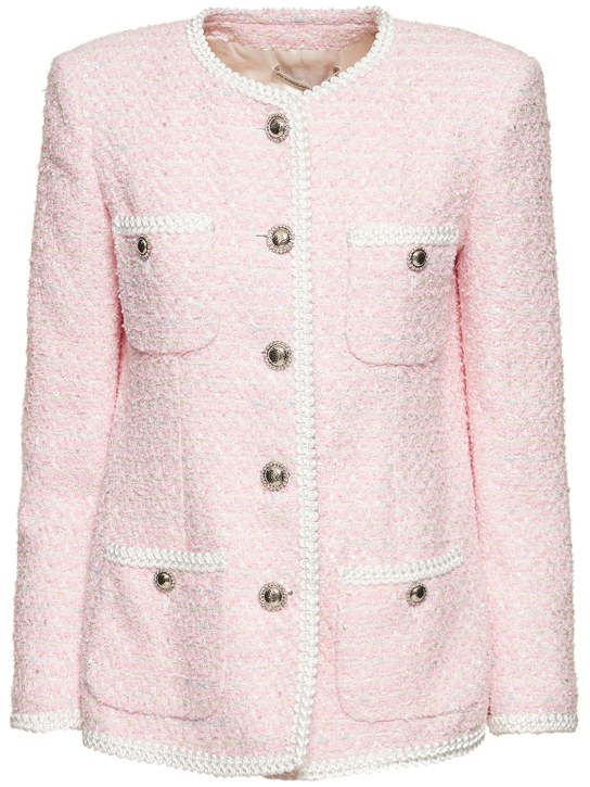 Alessandra Rich - Tweed lurex blazer w/ trim