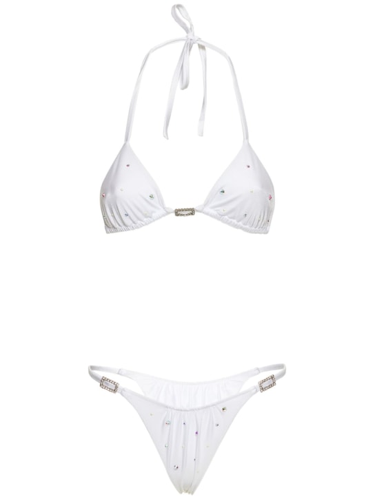 Alessandra Rich - Haut & bas de bikini embellis