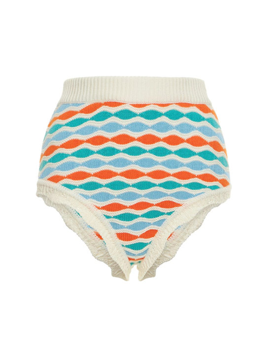 Alessandra Rich: Slip in maglia jacquard