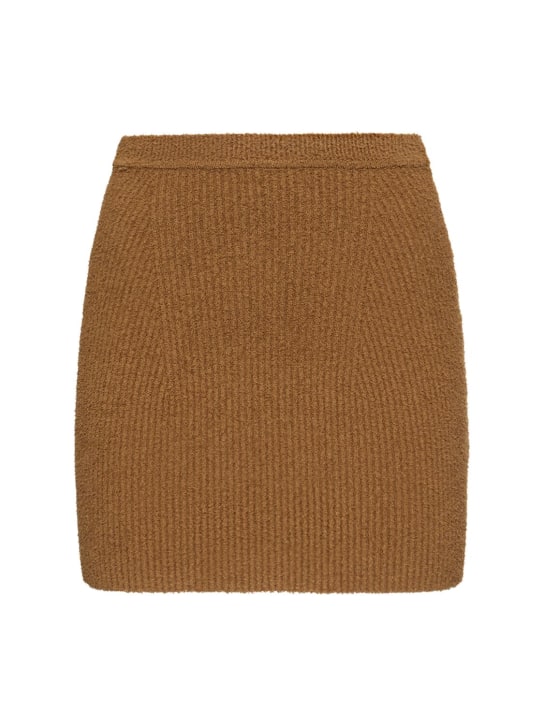 Wardrobe.nyc - Jupe courte en maille de coton stretch