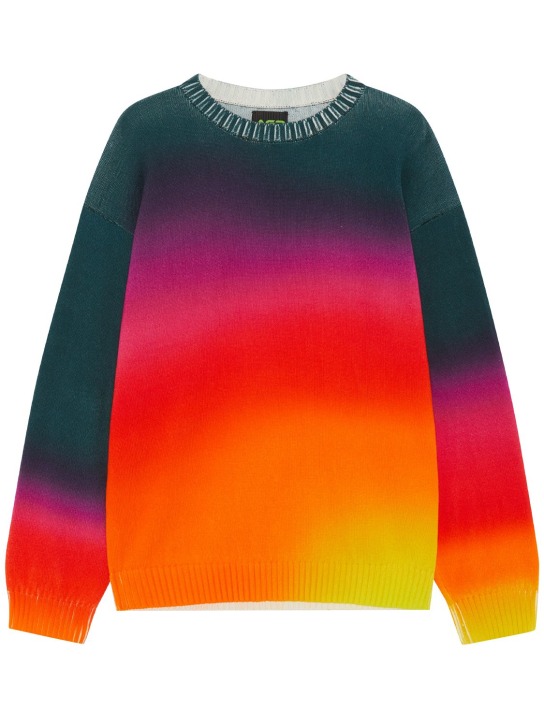 Agr - Pull-over en maille de coton dégradé