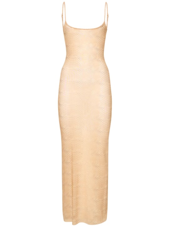 Weworewhat: Robe midi en mesh
