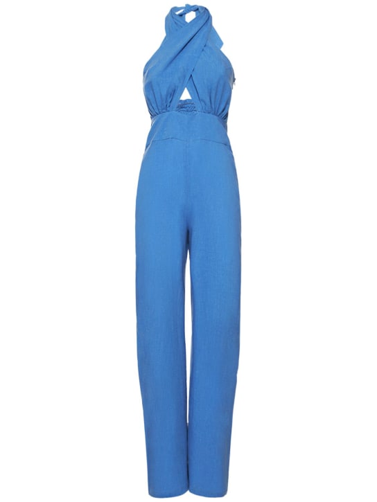 FÊTE IMPÉRIALE: Petra linen blend jumpsuit