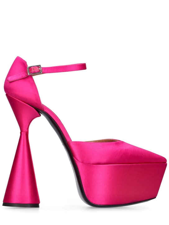 D'accori - 150mm hohe Pumps aus Satin „Reign“