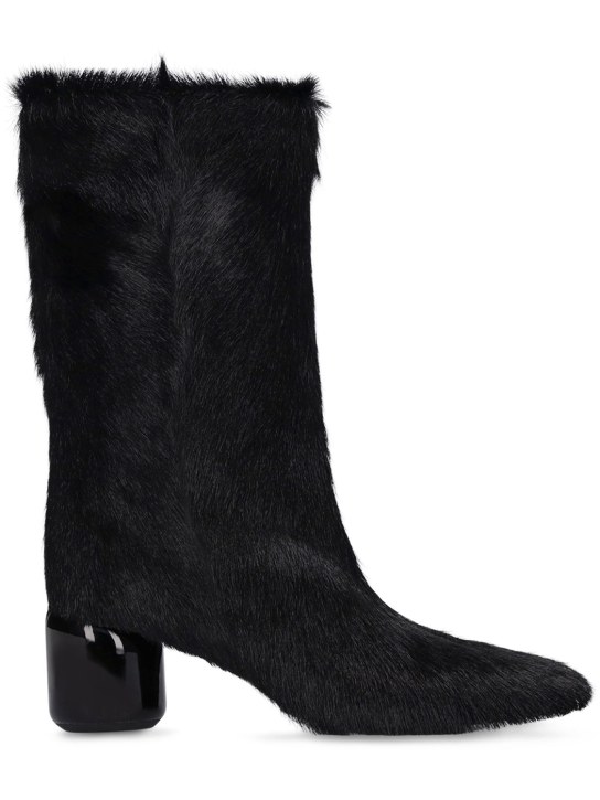 Jil Sander - Bottines à poils longs 65 mm