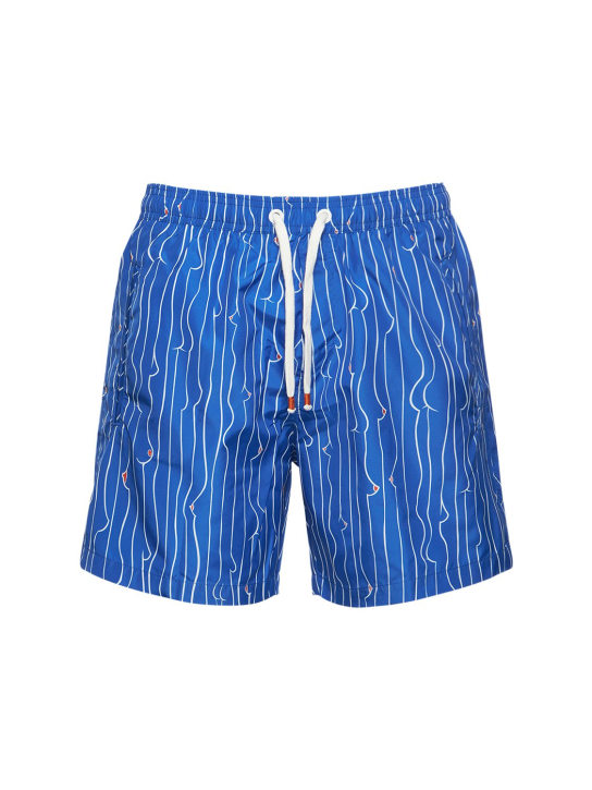 SAM DIEGO - BADESHORTS AUS TECHNOSTOFF MIT DRUCK