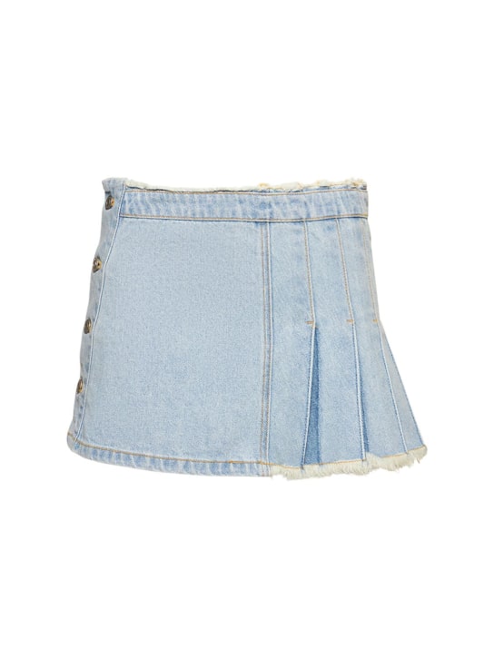 Andersson Bell - Jupe courte en denim plissé Apron