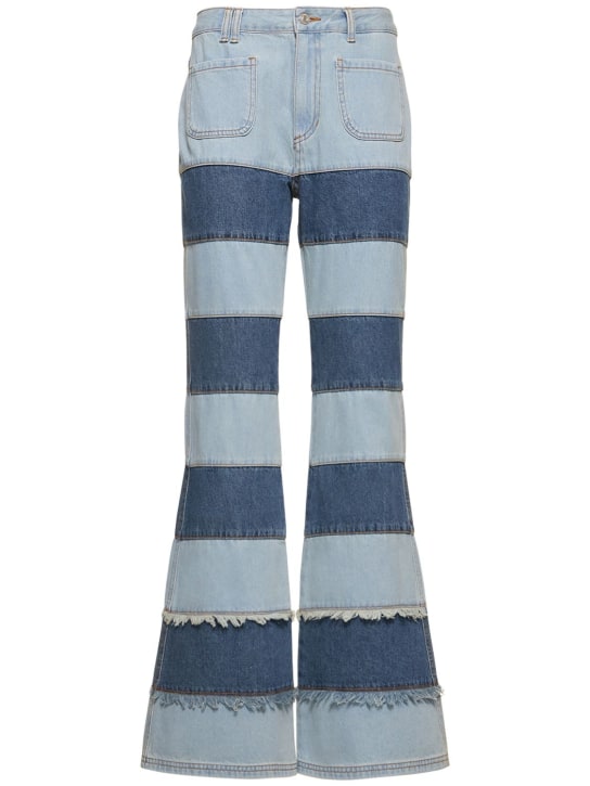 Andersson Bell - Gerade geschnittene Jeans mit Patchwork „Mahina“