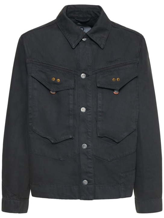 Objects Iv Life: Logo print cotton denim jacket