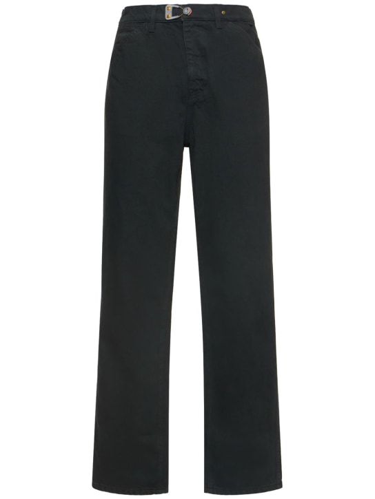Objects Iv Life: 21cm Straight cotton denim jeans