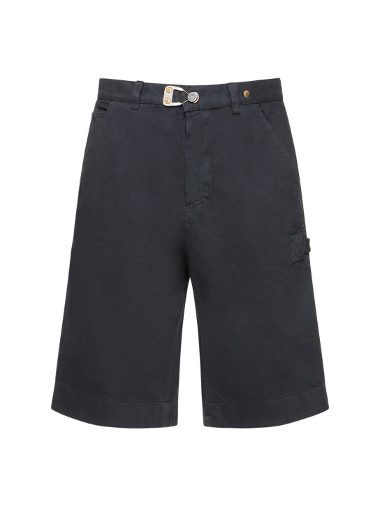 Objects Iv Life - Shorts carpenter in denim di cotone rigenerato