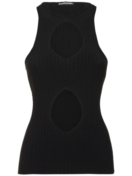 Andreadamo - TANKTOP AUS VISKOSESTRICKRIPP