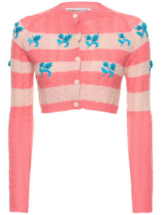 Bernadette Antwerp - Lily embroidered wool blend cardigan
