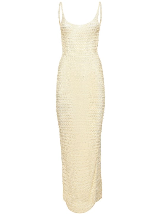 Aya Muse - Robe longue en maille Agari