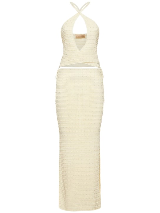 Aya Muse - Robe longue en viscose et coton Veluti