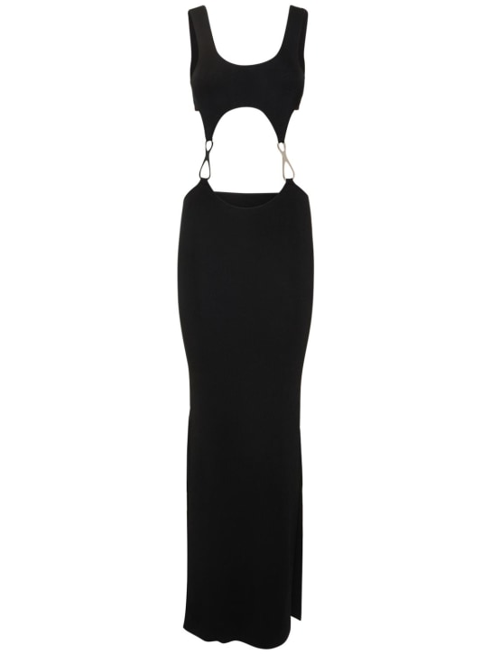 Aya Muse - Robe longue en jersey de viscose ajourée Heri
