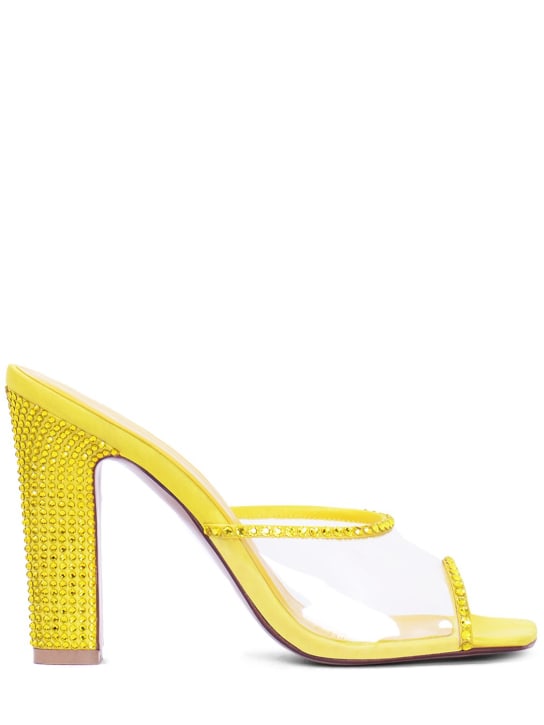 Andrea Wazen - Mules Gloria in PVC con cristalli 90mm