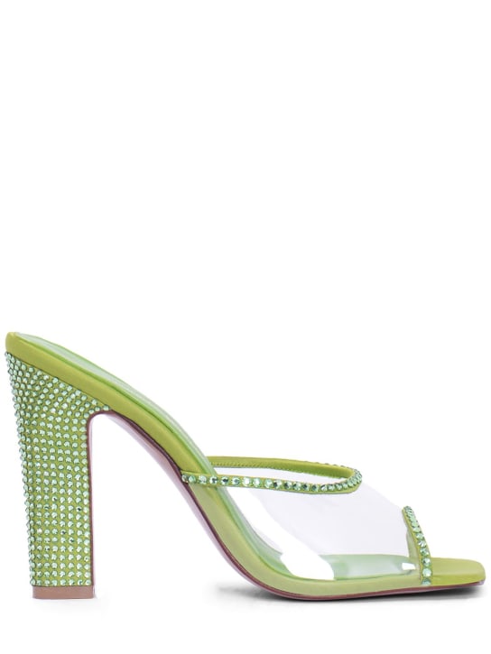 Andrea Wazen - Mules Gloria in PVC con cristalli 90mm