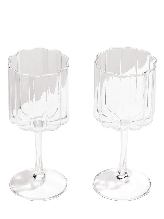 FAZEEK - Lot de 2 verres à vin Wave