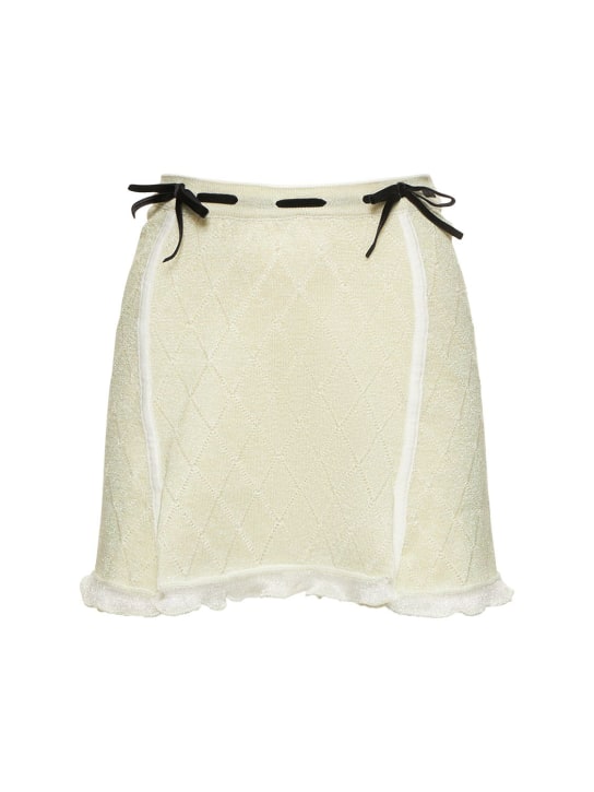 Cormio - Jupe courte en maille de coton mélangé