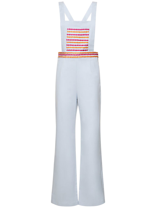 Maria de la Orden - Mushroom cotton drill overalls