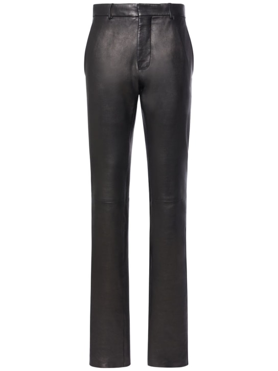 Ann Demeulemeester - Mittelhohe Lederhosen „Shania“
