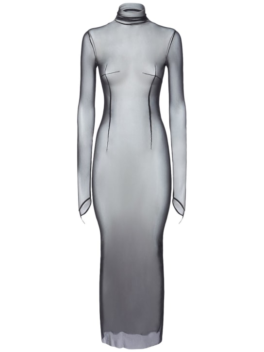 Ann Demeulemeester: Langärmeliges Midikleid aus Tüll „Aris“