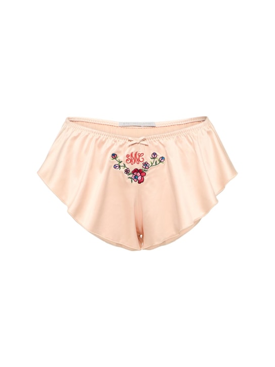 Stella McCartney - Short de pyjama en satin brodé