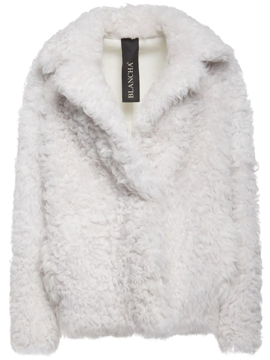 Blancha - Curly shearling short jacket