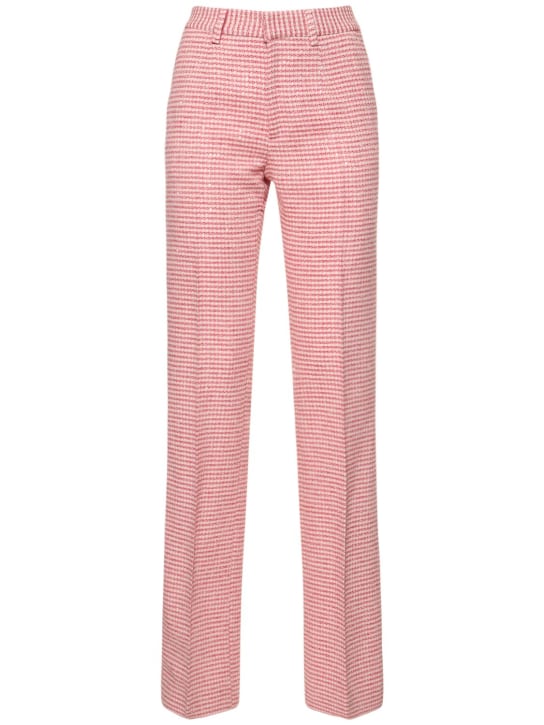 Alessandra Rich - Tweedhose mit Pailletten