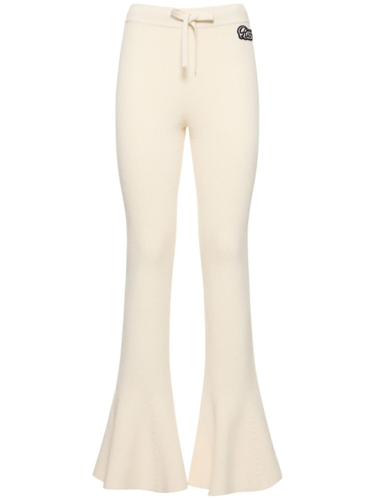 Alessandra Rich - Ausgestellte Hose aus Wollmischung