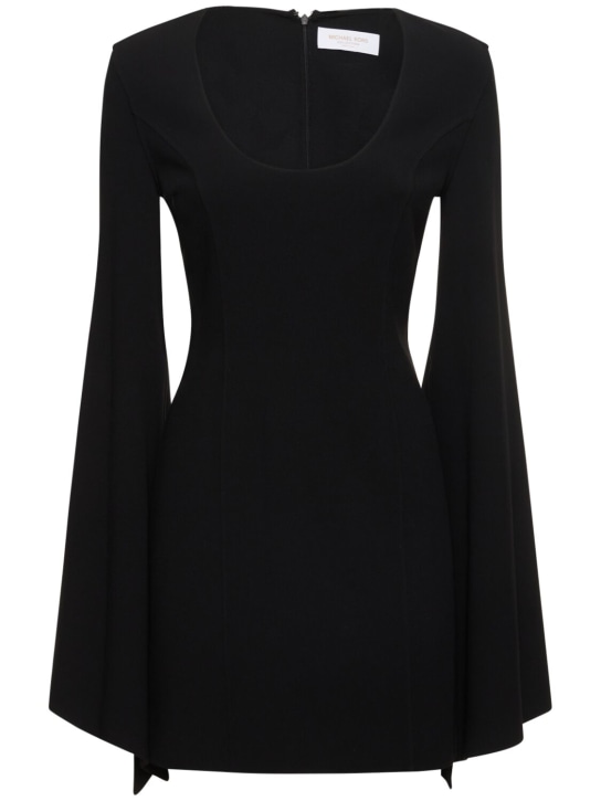 Michael Kors Collection: Kleid aus Wollkrepp mit Glockenärmeln